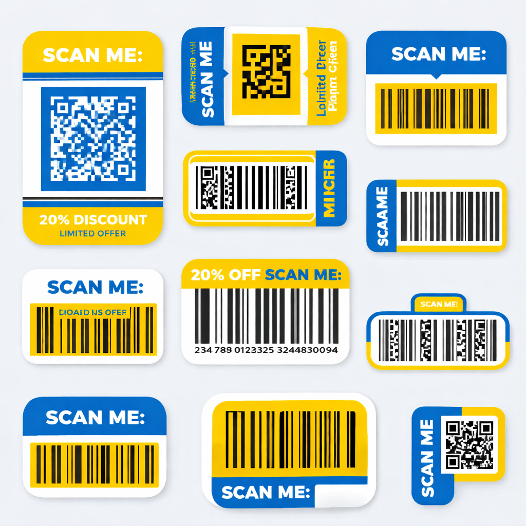 Barcode and QR Code Labels